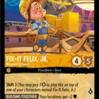 Disney Lorcana: Shimmering Skies UNCOMMON Fix It Felix JR - Niceland Steward #12/204