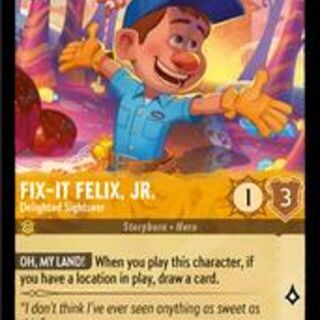 Disney Lorcana: Shimmering Skies COMMON Fix It Felix JR - Delighted Sightseer #17/204
