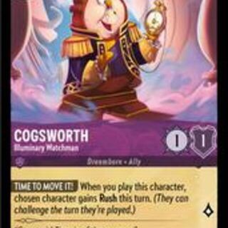 Disney Lorcana: Shimmering Skies COMMON Cogsworth - Illuminary Watchman #37/204