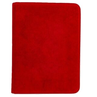 Ultra Pro Vivid Deluxe 9-Pocket Zippered Pro-Binder Red