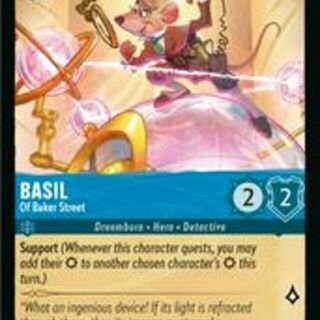 Disney Lorcana: Rise Of The Floodborn COMMON Basil - Of Baker Street #139/204