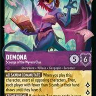 Disney Lorcana: Whispers In The Well LEGENDARY Demona - Scourge Of The Wyvern Clan #55/204