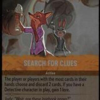 Disney Lorcana: Whispers In The Well UNCOMMON FOIL Search For Clues #26/204