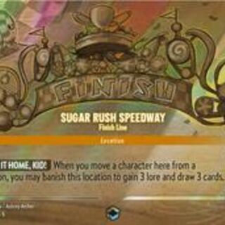Disney Lorcana: Azurite Sea ENCHANTED Sugar Rush Speedway - Finish Line #209/204