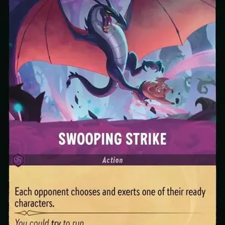 Disney Lorcana: Whispers In The Well COMMON FOIL Swooping Strike #63/204