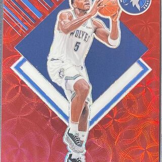 Anthony Edwards [Scope Red Premium Prizm] #286 2024 Panini NBA Hoops