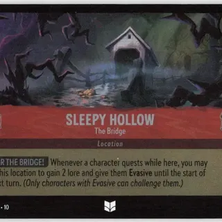 Disney Lorcana: Whispers In The Well UNCOMMON FOIL Sleepy Hollow - The Bridge #136/204
