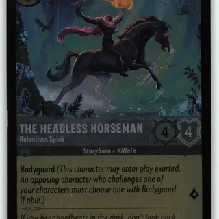 Disney Lorcana: Whispers In The Well COMMON FOIL The Headless Horseman - Relentless Spirit #194/204