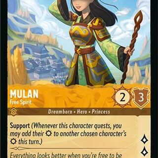 Disney Lorcana: Fabled COMMON Mulan - Free Spirit #10/204