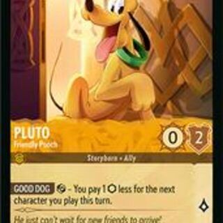Disney Lorcana: Fabled COMMON Pluto - Friendly Pooch #21/204