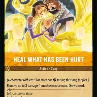Disney Lorcana: Fabled COMMON Heal What Has Been Hurt #27/204