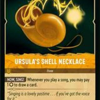 Disney Lorcana: Fabled RARE Ursula's Shell Necklace #33/204