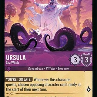 Disney Lorcana: Fabled RARE Ursula - Sea Witch #37/204