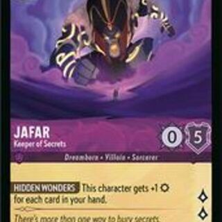 Disney Lorcana: Fabled RARE Jafar - Keeper Of Secrets #38/204