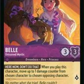 Disney Lorcana: Fabled COMMON Belle - Untrained Mystic #39/204