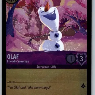 Disney Lorcana: Fabled UNCOMMON FOIL Olaf - Friendly Snowman #55/204