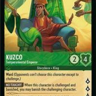 Disney Lorcana: Fabled RARE Kuzco - Temperamental Emperor #69/204