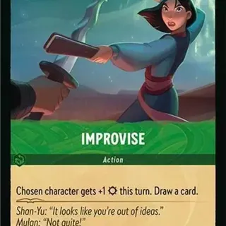 Disney Lorcana: Fabled COMMON FOIL Improvise #96/204