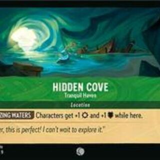 Disney Lorcana: Fabled COMMON FOIL Hidden Cove - Tranquil Haven #102/204