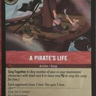 Disney Lorcana: Fabled UNCOMMON FOIL A Pirate's Life #132/204