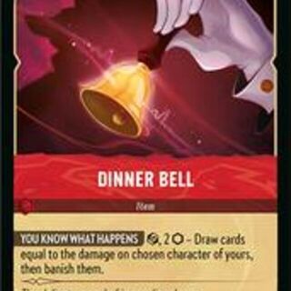 Disney Lorcana: Fabled RARE Dinner Bell #135/204