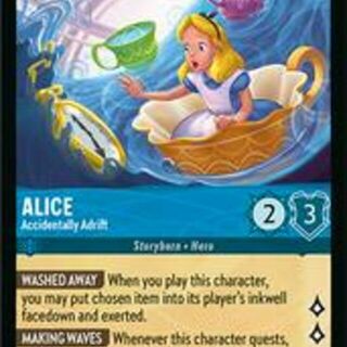 Disney Lorcana: Fabled RARE Alice - Accidentally Adrift #141/204