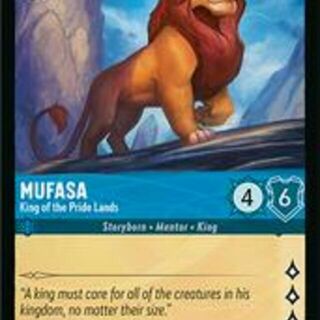 Disney Lorcana: Fabled COMMON Mufasa - King Of The Pride Lands #144/204