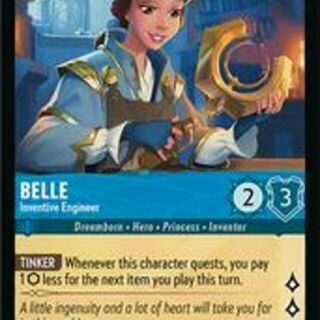 Disney Lorcana: Fabled UNCOMMON Belle - Inventive Engineer #156/204