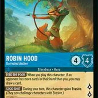 Disney Lorcana: Fabled RARE Robin Hood - Unrivaled Archer #162/204