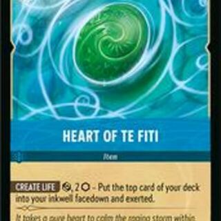 Disney Lorcana: Fabled RARE Heart Of Te Fiti #168/204