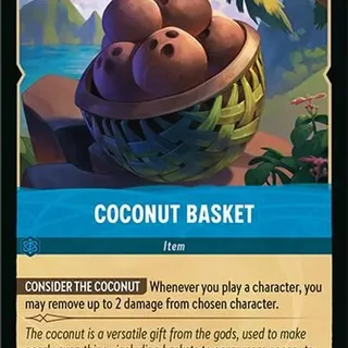 Disney Lorcana: Fabled COMMON FOIL Coconut Basket #169/204