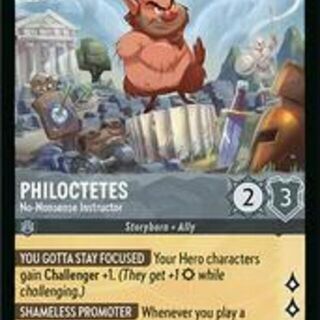 Disney Lorcana: Fabled RARE FOIL Philoctetes - No Nonsense Instructor #171/204
