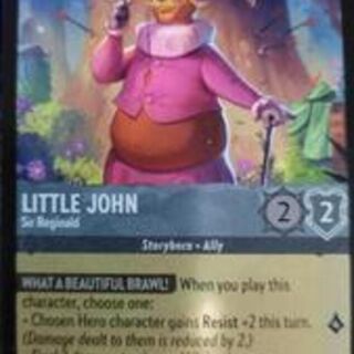 Disney Lorcana: Fabled UNCOMMON FOIL Little John - Sir Reginald #176/204