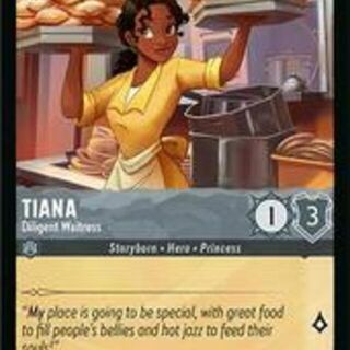 Disney Lorcana: Fabled COMMON FOIL Tiana - Diligent Waitress #179/204