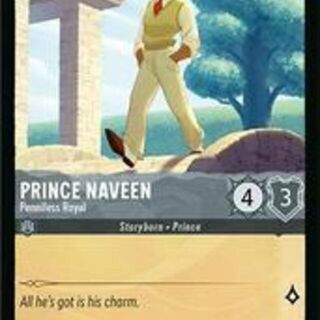Disney Lorcana: Fabled COMMON FOIL Prince Naveen - Penniless Royal #182/204