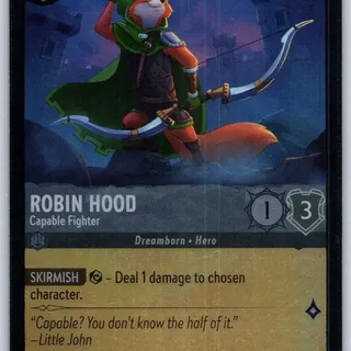 Disney Lorcana: Fabled UNCOMMON FOIL Robin Hood - Capable Fighter #184/204