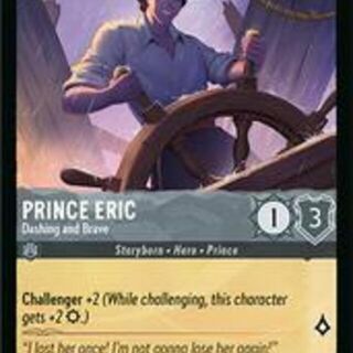 Disney Lorcana: Fabled COMMON Prince Eric - Dashing And Brave #194/204