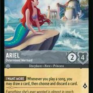 Disney Lorcana: Fabled COMMON Ariel - Determined Mermaid #196/204