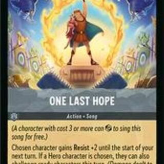 Disney Lorcana: Fabled RARE One Last Hope #197/204