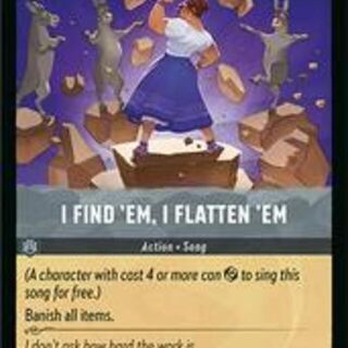 Disney Lorcana: Fabled UNCOMMON I Find Em, I Flatten Em #199/204