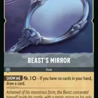 Disney Lorcana: Fabled COMMON FOIL Beast's Mirror #203/204