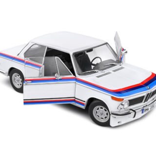 1971 BMW 2002 Tii Turbo Evocation White w/ BMW Motorsport Stripes 1/18 Solido