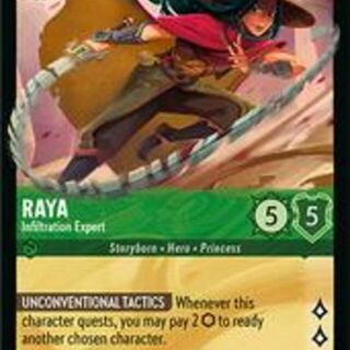 Disney Lorcana: Reign Of Jafar LEGENDARY FOIL Raya - Infiltration Expert #100/204