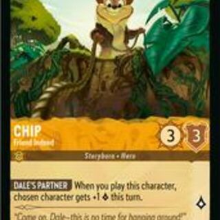 Disney Lorcana: Azurite Sea COMMON Chip - Friend Indeed #6/204