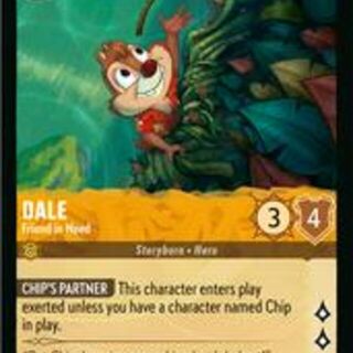 Disney Lorcana: Azurite Sea COMMON FOIL Dale - Friend In Need #7/204