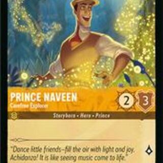 Disney Lorcana: Azurite Sea COMMON Prince Naveen - Carefree Explorer #10/204
