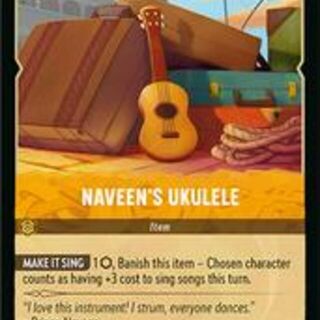 Disney Lorcana: Azurite Sea COMMON Naveen's Ukulele #31/204