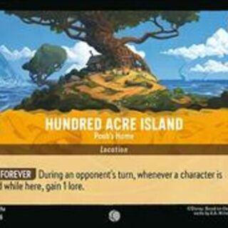 Disney Lorcana: Azurite Sea COMMON Hundred Acre Island - Pooh's Home #34/204