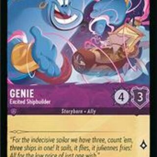 Disney Lorcana: Azurite Sea COMMON Genie - Excited Shipbuilder #38/204