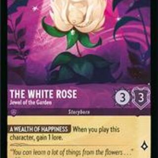 Disney Lorcana: Azurite Sea COMMON The White Rose - Jewel Of The Garden #40/204